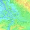 Antwerp topographic map, relief map, elevations map