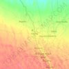 Taghzout topographic map, elevation, relief