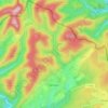 Wingen topographic map, elevation, relief