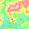 Mussomeli topographic map, elevation, relief
