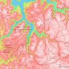 Sogn og Fjordane topographic map, relief map, elevations map