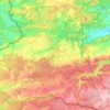 Chimay topographic map, relief map, elevations map
