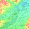 Moosburg topographic map, elevation, relief