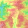 Kist topographic map, elevation, relief