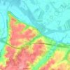Auvillar topographic map, elevation, relief
