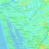 Paravur topographic map, elevation, relief
