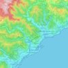 Savona topographic map, relief map, elevations map