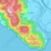 Ameglia topographic map, relief map, elevations map