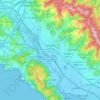 Sarzana topographic map, relief map, elevations map
