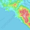 Lerici topographic map, relief map, elevations map