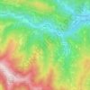 Melle topographic map, elevation, relief