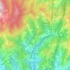 Mignanego topographic map, relief map, elevations map