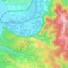Le Roc topographic map, elevation, relief