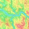 Passau topographic map, elevation, relief