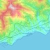 Sanremo topographic map, relief map, elevations map