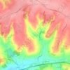 Heuland topographic map, elevation, relief