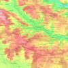 Ansbach topographic map, elevation, relief