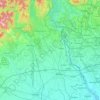 Novara topographic map, elevation, relief