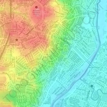Batasan Hills Quezon City Map Batasan Hills Topographic Map, Elevation, Relief