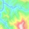 Rio Claro topographic map, elevation, relief