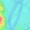 Margaret Island topographic map, elevation, relief