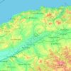 Chlef topographic map, elevation, relief