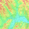 Asti topographic map, elevation, relief