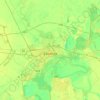 Szolnok topographic map, elevation, relief