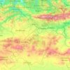 Bouira topographic map, elevation, relief