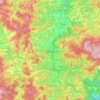 Cairo Montenotte topographic map, relief map, elevations map