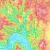 Souillac topographic map, elevation, relief
