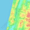 Netanya topographic map, elevation, relief