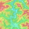Ronco Scrivia topographic map, relief map, elevations map