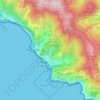 Riomaggiore topographic map, relief map, elevations map