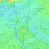 Mechelen topographic map, elevation, relief