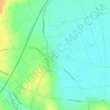 Elevation Map By Address Surat Topographic Map Elevation Relief