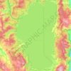 Lake Tahoe topographic map, elevation, relief