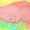 Tibet topographic map, elevation, relief