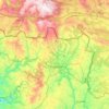 Montesinho Nature Park topographic map, elevation, relief