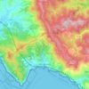 Monterosso al Mare topographic map, relief map, elevations map