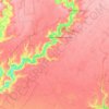 Великоолександрівська селищна громада topographic map, elevation, relief