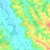 Sion topographic map, elevation, relief