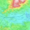 Budaörs topographic map, elevation, relief