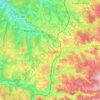 Gourdon topographic map, elevation, relief