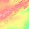 Laghouat topographic map, elevation, relief
