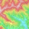 Rialto topographic map, relief map, elevations map