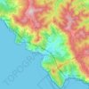 Levanto topographic map, relief map, elevations map