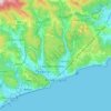 Finale Ligure topographic map, relief map, elevations map
