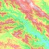 Giro topographic map, elevation, relief