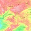 Zhuozi County topographic map, elevation, relief